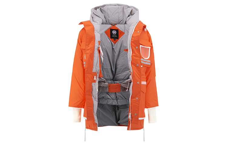 Canada Goose White Label Mid-Length Fitted Parka Sunset Orange Unisex Down Jacket 9501U1-178 圖 3