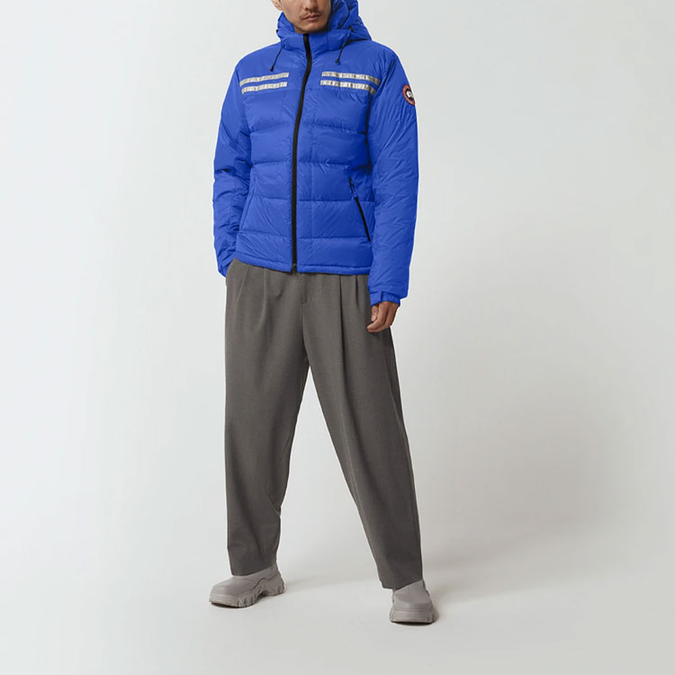 Canada Goose Winter Unisex Down Jacket Stone Blue Hooded Simple Design 2071M-185 圖 3