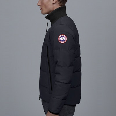 Canada Goose Woolford Jaket Quilted Down Label Merah Navy Unisex Musim Dingin 3807M-67 Shop Canada Goose Woolford Jaket Quilted Down Label Merah Navy Unisex Musim Dingin 3807M-67