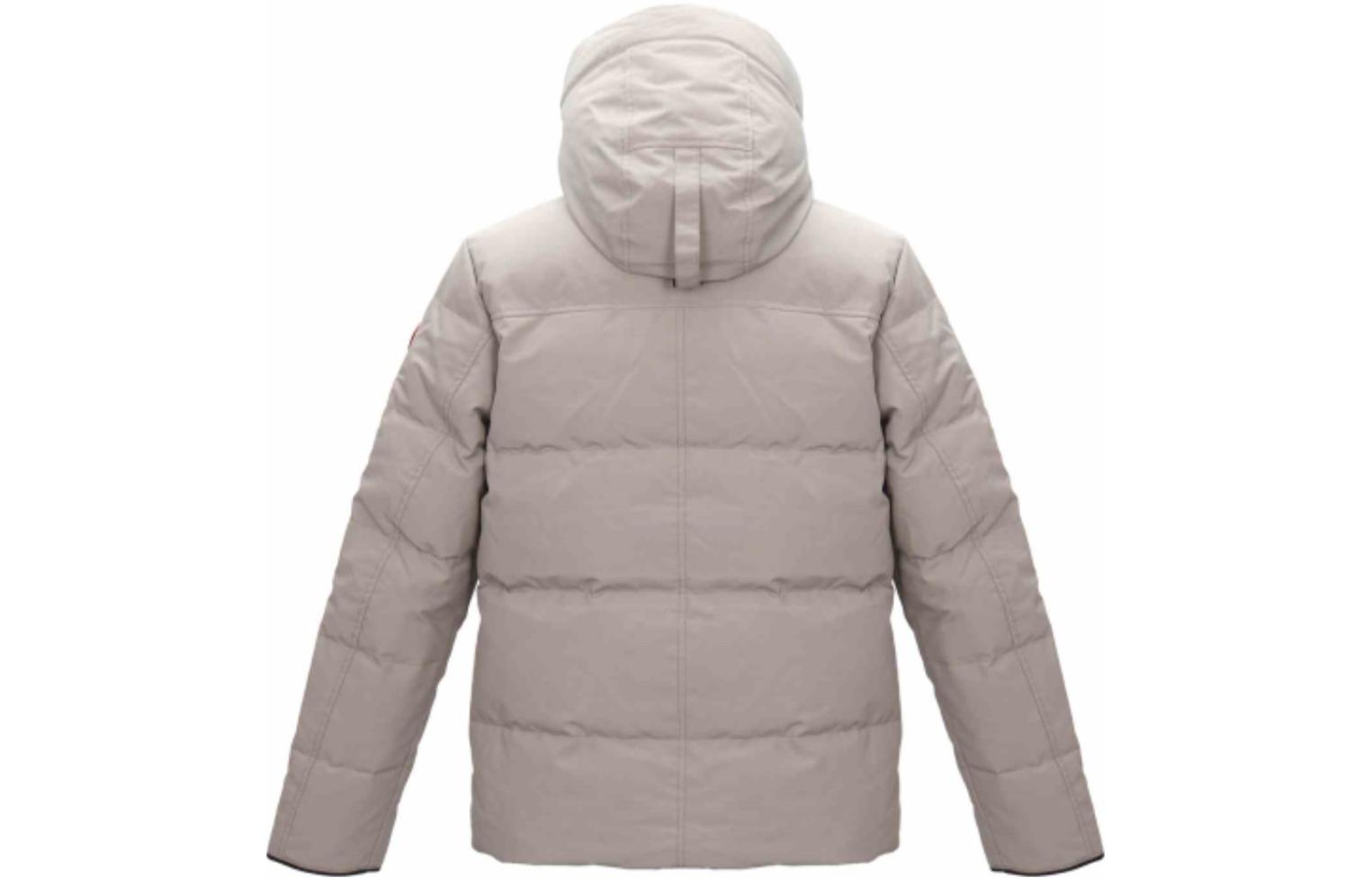 Lookbook Canada Goose Wyndham FW22 Chaqueta Gris Con Capucha Impermeable Unisex. 2048M-432