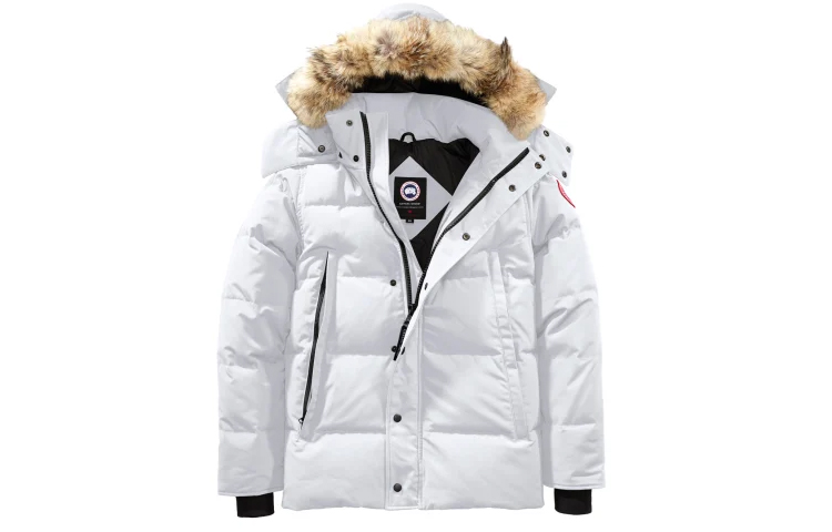 Canada Goose Wyndham Parka, Red Label, Windproof, Waterproof, Unisex, White. 3808M-433