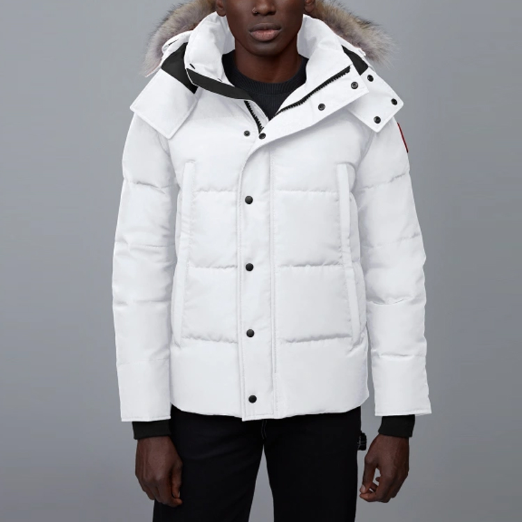 Lookbook Canada Goose Wyndham Parka Unisex Blanco, Cortaviento e Impermeable Red Label. 3808M-433