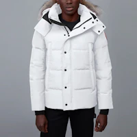 Lookbook Canada Goose Wyndham Parka, Red Label, Windproof, Waterproof, Unisex, White. 3808M-433