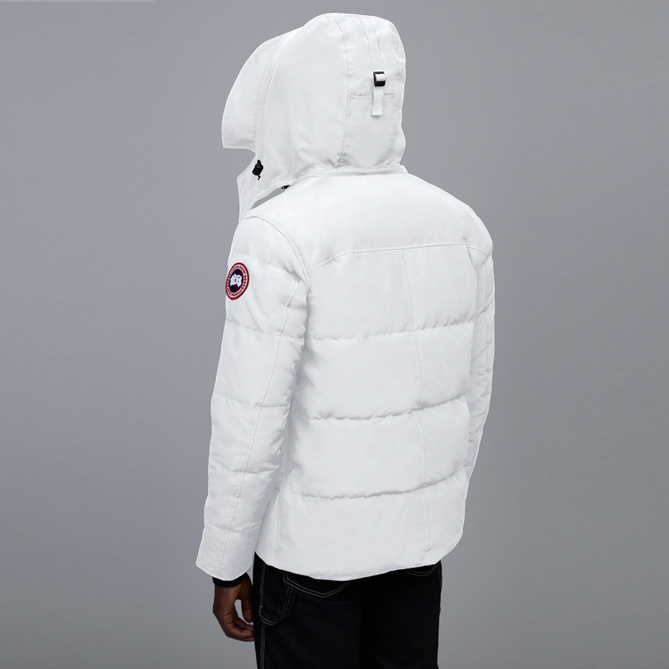 Shop Canada Goose Wyndham Parka Unisex Blanco, Cortaviento e Impermeable Red Label. 3808M-433