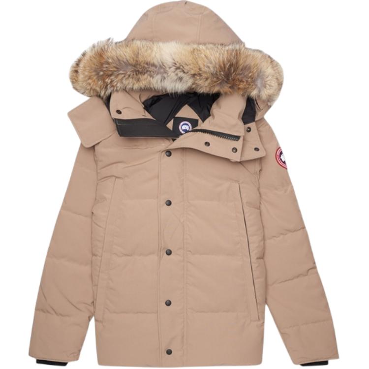 Buy Canada Goose Wyndham Parka  Slim Fit Down Jacket with Removable Hood - Tan. 3808M-7