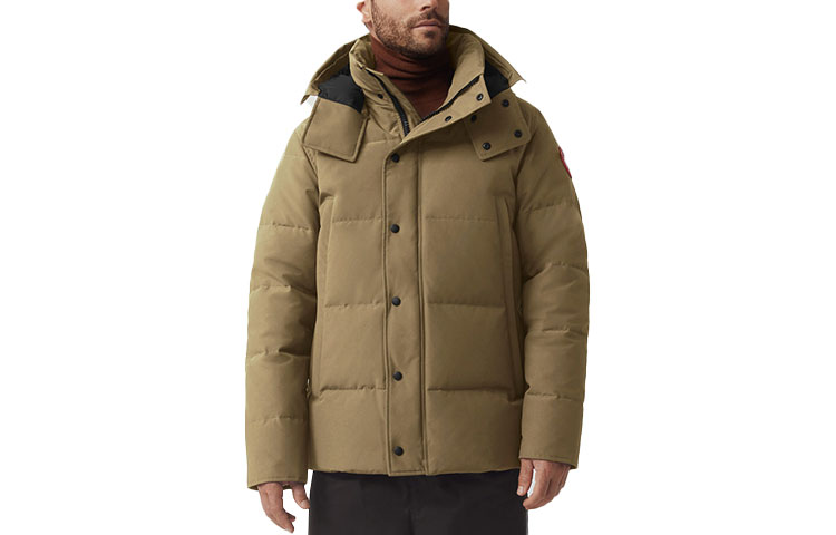 Order Canada Goose Wyndham Parka  Slim Fit Down Jacket with Removable Hood - Tan. 3808M-7