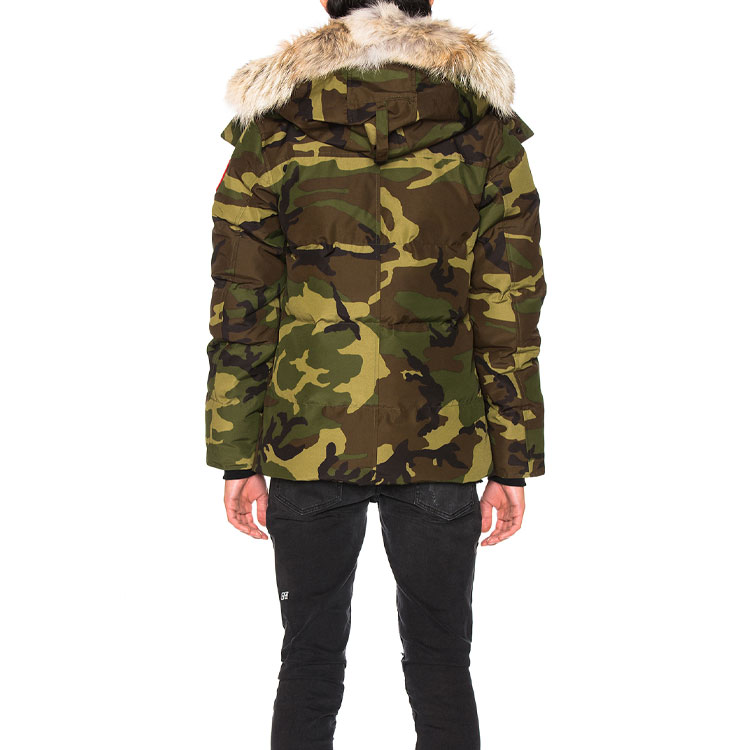 Sizing 캐나다구스 윈드햄 레드 라벨 카모 다운 파카 재킷 유니섹스 3808M-316