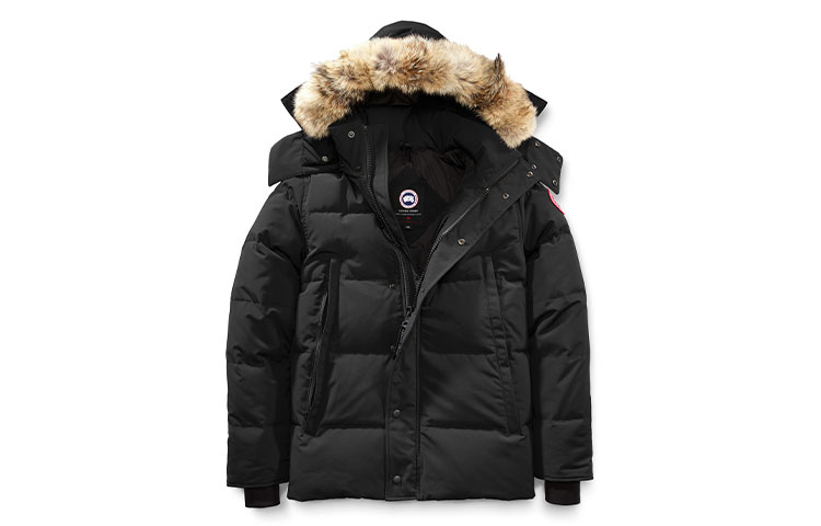 Canada Goose Wyndham Red Label Hooded Puffer Jacket Black Unisex Winter Coat 3808MA-61