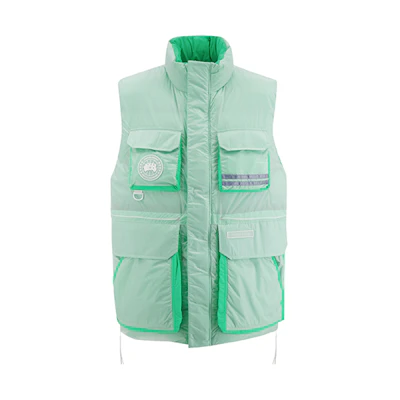 Canada Goose X-Ray Series Halogen Green Down Vest Unisex Utility Pocket Design 4100UX1-453