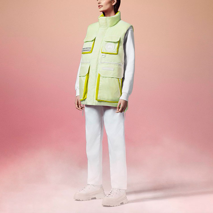 Canada Goose X-Ray Series Unisex Electric Yellow Down Vest with Logo Patch. 4100UX1-636 圖 5