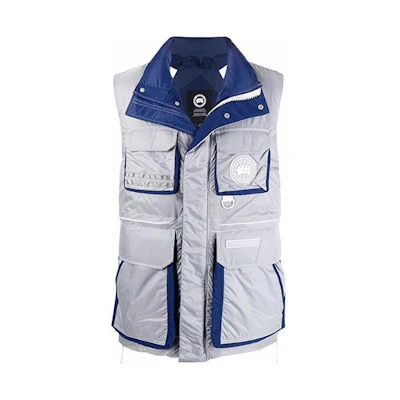 Canada Goose X-Ray Solid Down Vest Dark Blue Unisex with Utility Pockets and Logo. 4100UX1-280