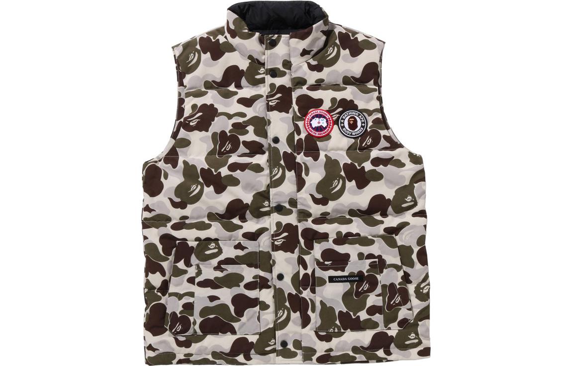 Canada Goose x A Bathing Ape FW23 Camo Collaboration Vest Unisex - Grey 2054MBE-1119