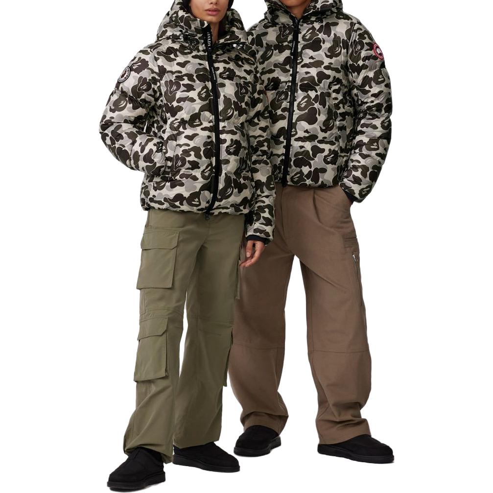 Canada Goose A BATHING APE FW23 Camo Ripstop Hoodie Down Jacket Grey Unisex. 2252MBE-1119 圖 5
