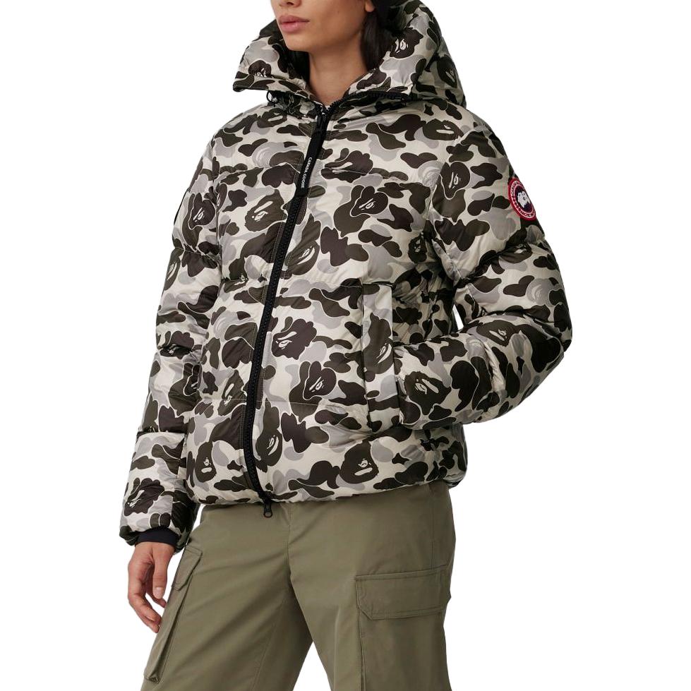 Canada Goose A BATHING APE FW23 Camo Ripstop Hoodie Down Jacket Grey Unisex. 2252MBE-1119 圖 6