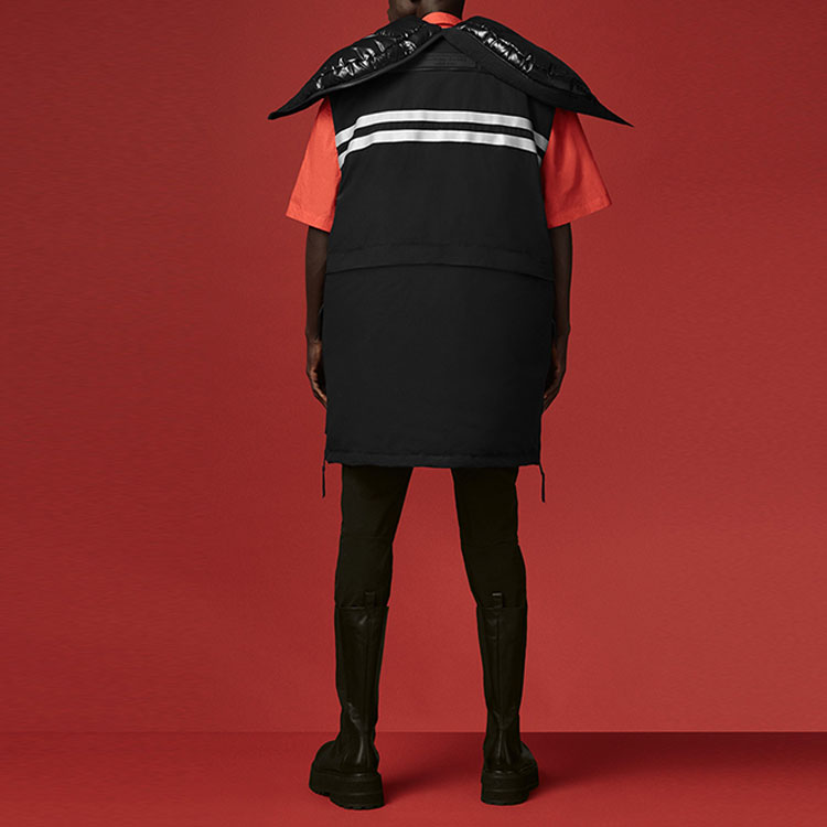 Canada Goose ANGEL CHEN Black Hooded Mid-Length Down Jacket 8800MC-61 圖 4