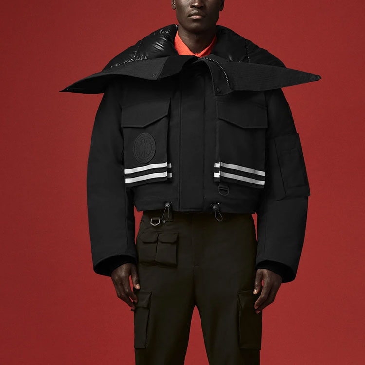 Canada Goose ANGEL CHEN Black Hooded Mid-Length Down Jacket 8800MC-61 圖 6