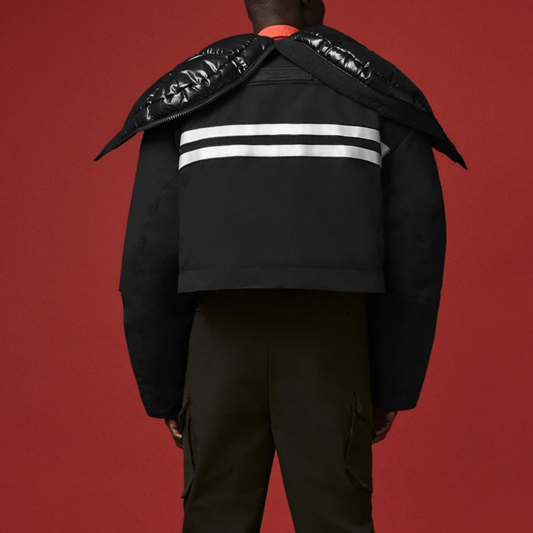 Canada Goose ANGEL CHEN Black Hooded Mid-Length Down Jacket 8800MC-61 圖 7