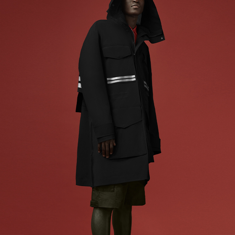 Purchase カナダグースxエンジェルチェン ブラック 防水 マルチポケット フーデッドジャケット 8808MC-61