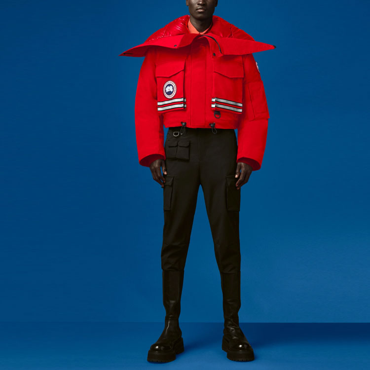 Shop Canada Goose x Angel Chen Collab SS21 Red Label Hooded Down Parka Unisex Red 8800MC-28