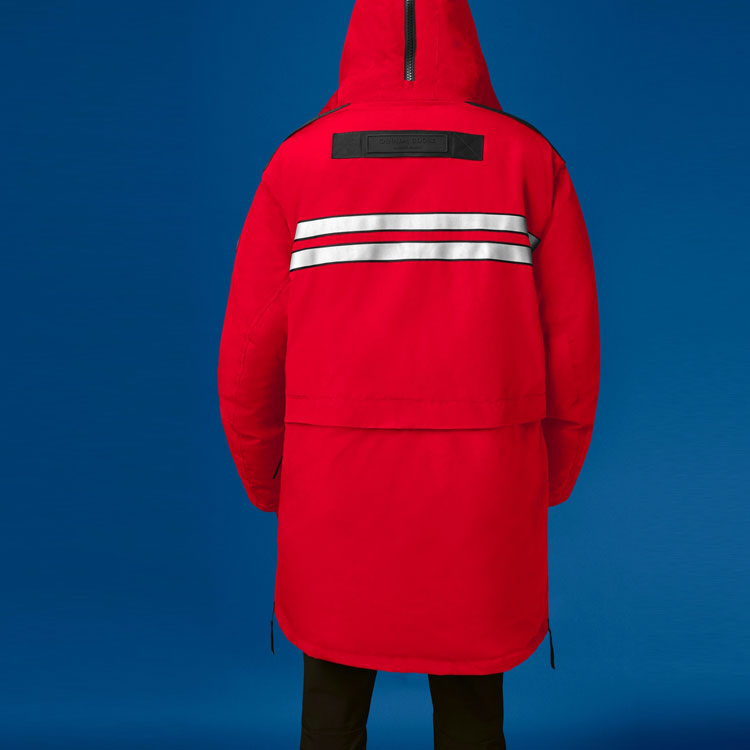 Cheap Canada Goose x Angel Chen Collab SS21 Red Label Hooded Down Parka Unisex Red 8800MC-28