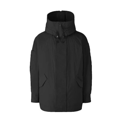 Canada Goose Angel Chen FW21 Black Logo Zip-Up Hoodie Jacket. 8827MC-61