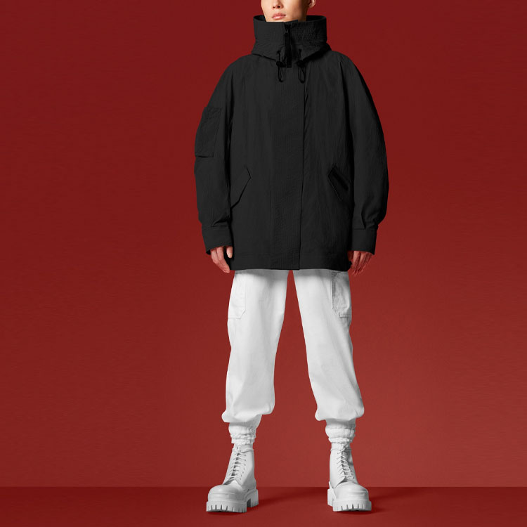 Canada Goose Angel Chen FW21 Black Logo Zip-Up Hoodie Jacket. 8827MC-61 圖 3