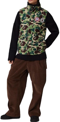 Canada Goose x BAPE FW23 Camo Vest Hijau Unisex dengan Logo Depan. 2054MBE-1118 Details for Canada Goose x BAPE FW23 Camo Vest Hijau Unisex dengan Logo Depan. 2054MBE-1118