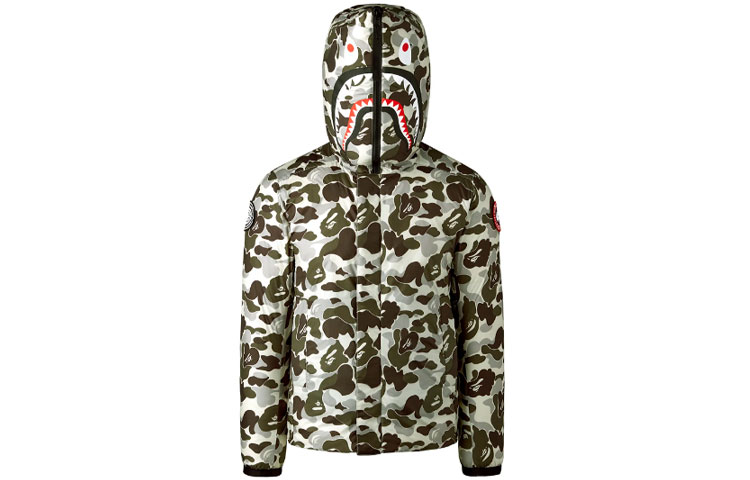 Canada Goose BAPE CONCEPTS Crofton Grey Printed Hooded Down Jacket Unisex. 2227MBC-1150 圖 2