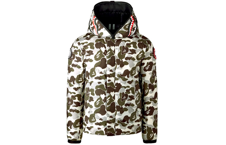 Canada Goose BAPE CONCEPTS Crofton Grey Printed Hooded Down Jacket Unisex. 2227MBC-1150 圖 3