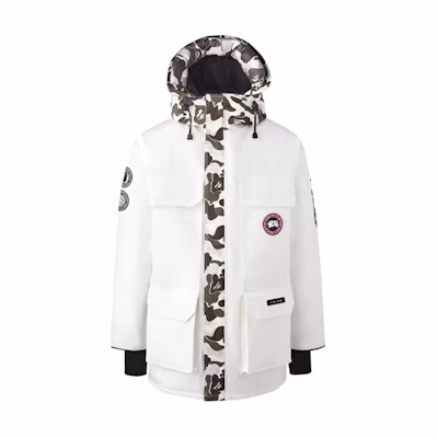 Canada Goose BAPE CONCEPTS Expedition Camo Parka Down Jacket Winter White Unisex 4660MBC-1154