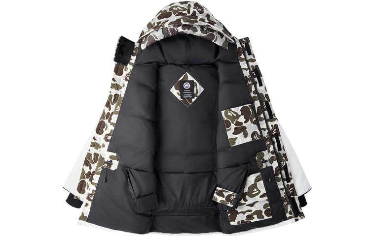 Canada Goose BAPE CONCEPTS Expedition Camo Parka Down Jacket Winter White Unisex 4660MBC-1154 圖 3