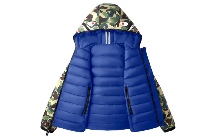 Canada Goose BAPE CONCEPTS FW21 Crofton Puffer Shark Hoodie Jacket Green Unisex 2227-MBC 圖 4