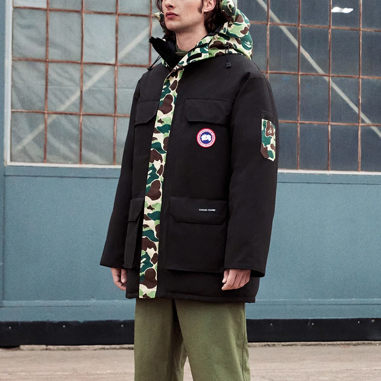 Canada Goose CONCEPTS FW21 Expedition Camo Parka Black Unisex Winter Jacket. 4660MBC-1153 圖 4