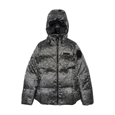 Canada Goose CONCEPTS FW23 Unisex Paisley Hooded Down Jacket Flint Black. 2252UCN-1382