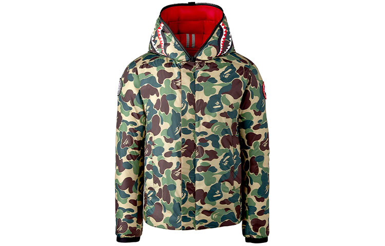 Canada Goose x CONCEPTS x BAPE Camo Green Crofton Puffer Jacket Unisex Lightweight. 2227MBC-1151
