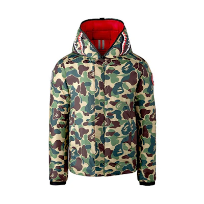 Canada Goose CONCEPTS BAPE Camo Green Crofton Puffer Jacket Unisex Lightweight. 2227MBC-1151