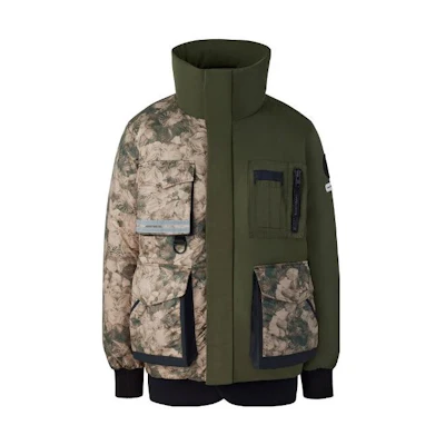 Canada Goose Feng Chen Wang FW22 Camo Print Stand Collar Jacket Green 6691MFW-1336