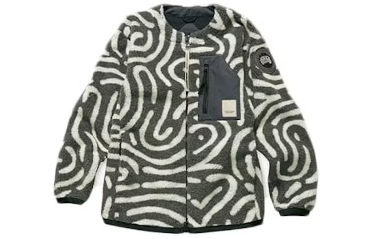 Canada Goose NBA Striped Slim Fit Zipper Jacket Khaki 7017USB-1232 圖 2