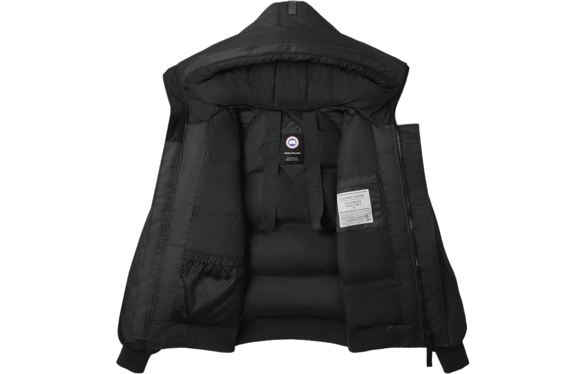 Lookbook Chaqueta Unisex Negra Reflectante Canada Goose x OVO FW23. 2050UOV-61