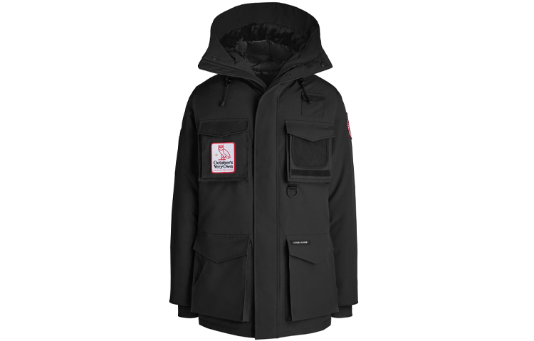 Order Jaket Unisex Canada Goose x OVO Terrain Black Down Parka Multi-Pocket. 4000MOV-61