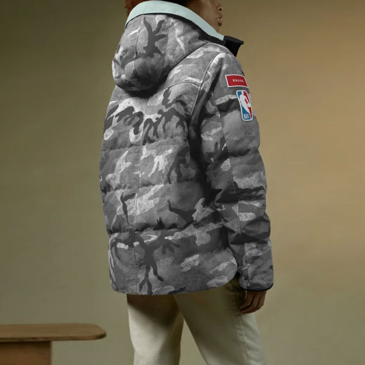 Details for Canada Goose x RHUDE x NBA Camouflage Wash Parka SS21 Unisex White Camo 3804URD-1095