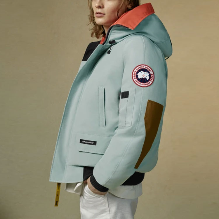 Cheap 加拿大鵝 x RHUDE x NBA 三色復古羽絨外套 SS21 男女款 青綠色 7999URD-1096