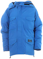 Canada Goose x Y/Project Logo Blue Down Jacket Hooded Long Sleeve 4071UYP-468 Canada Goose x Y/Project Logo Blue Down Jacket Hooded Long Sleeve 4071UYP-468