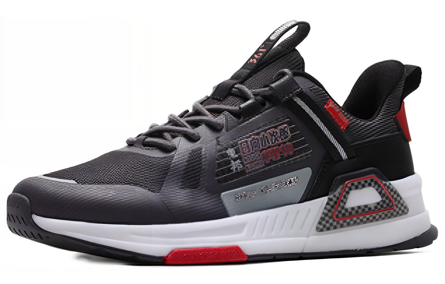 Lookbook Captain Tsubasa 361° x Retro Mesh Laufschuh ''Hyuga Kojiro Schwarz'' 672036722-4