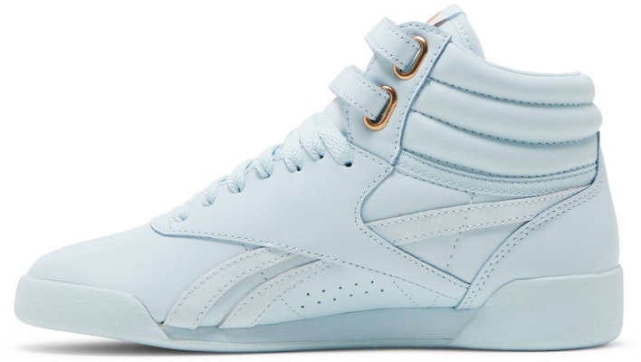 (Grade School) Cardi B x Reebok Freestyle High 'Glass Blue' GZ4889 Lookbook (Grade School) Cardi B x Reebok Freestyle High 'Glass Blue' GZ4889