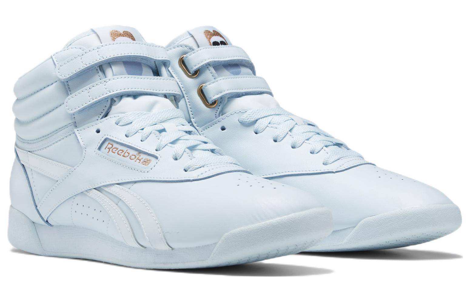 Lookbook Cardi B x Reebok Freestyle High ''Glass Blue'' Damen Sneaker GX7173