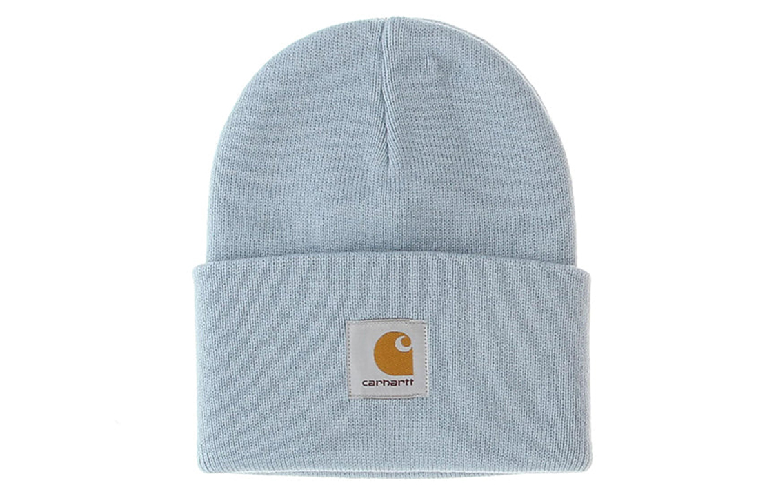 Carhartt Acrylic Knit Beanie Light Blue Ribbed Stretch Warm Hat I0202220W9XX