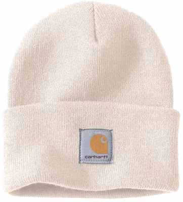 Carhartt Acrylic Watch Hat A18 Logo Beanie Unisex Couple Style Off-White. RN14806-A18-WWH Buy Carhartt Acrylic Watch Hat A18 Logo Beanie Unisex Couple Style Off-White. RN14806-A18-WWH