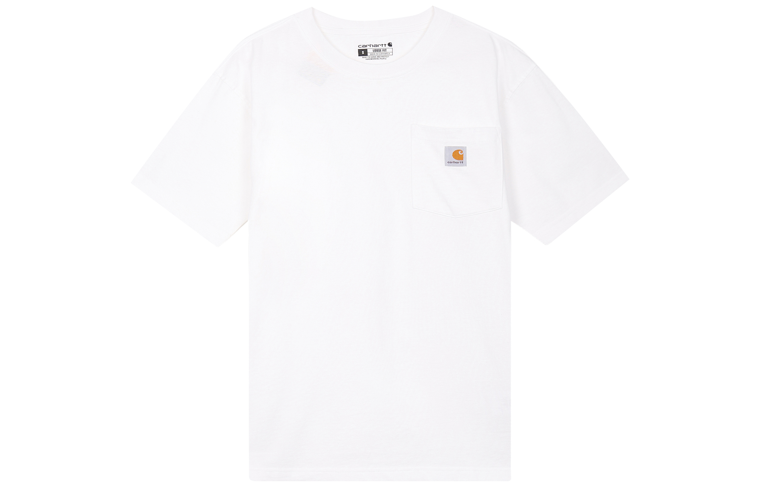 Carhartt K87 Heavyweight Loose Fit Pocket T-Shirt White - Retro Casual Style K87-M