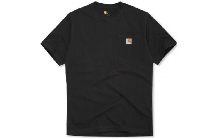 Carhartt K87 Loose Fit Heavyweight Pocket T-Shirt Retro Logo Crewneck Tee K87BLK